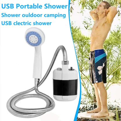Hordozható zuhanyszivattyú – USB-n újratölthető, 4-5 L/perc, 1,5 m-es tömlő
