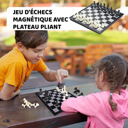 🛎🛎 Mágneses Sakkjáték Összecsukható Táblával – Utazáshoz is Tökéletes ♟♟